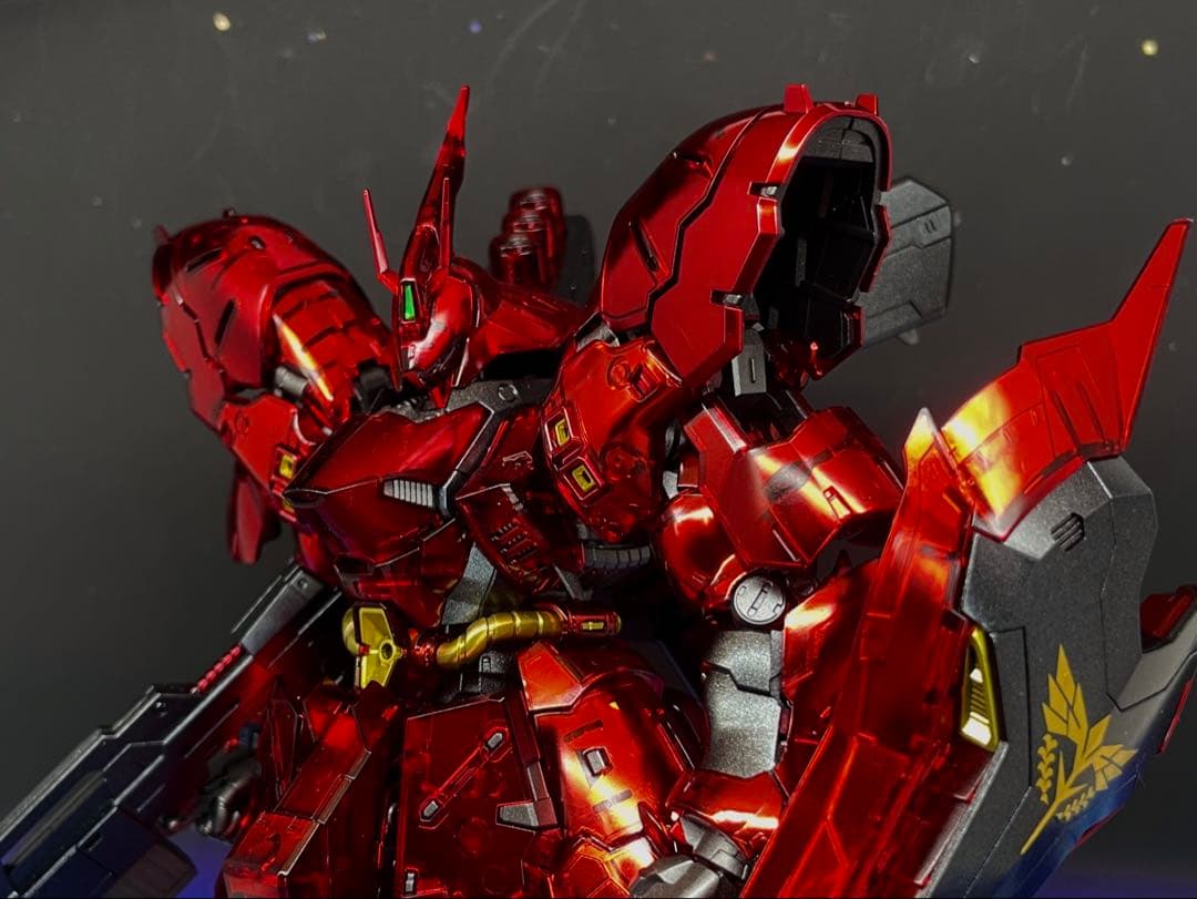 Y*A様 RG 1/144 ガンダムベース限定 サザビー メカニカルコアメッキ