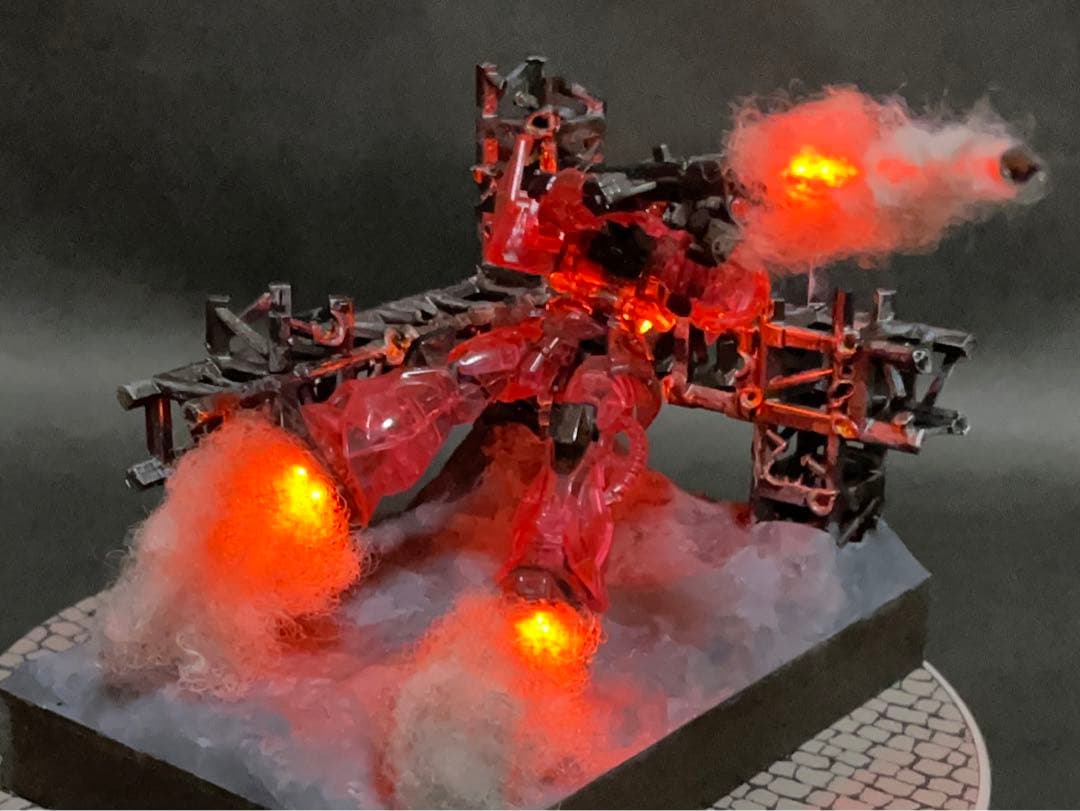 シャア専用ザク　マイコン制御　電飾