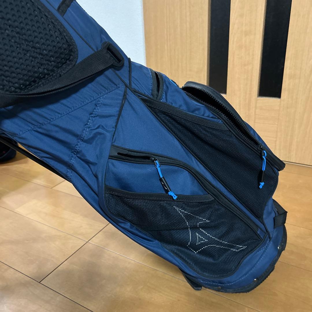 Mizuno ネイビー キャディバッグ スタンド　担ぎ