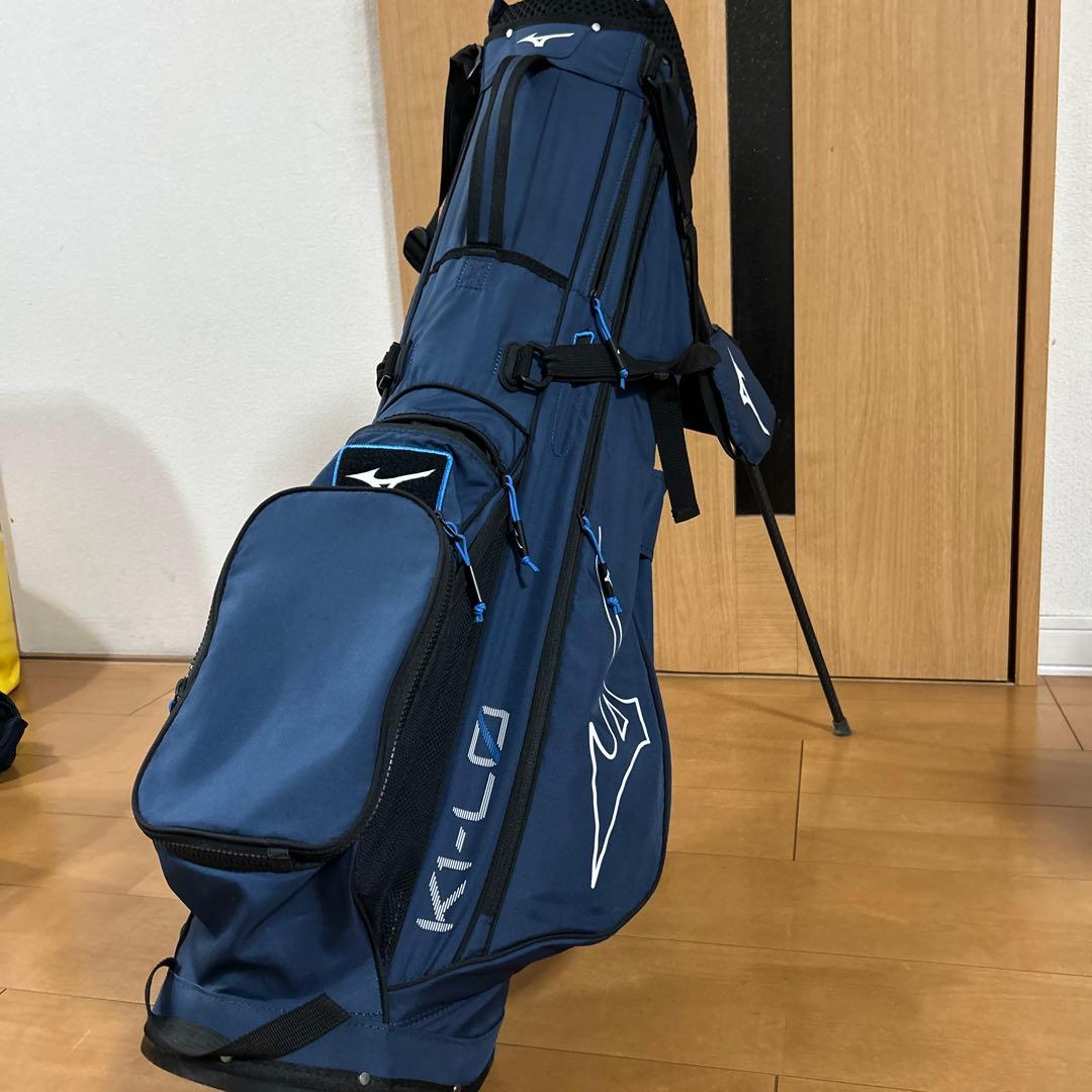 Mizuno ネイビー キャディバッグ スタンド　担ぎ