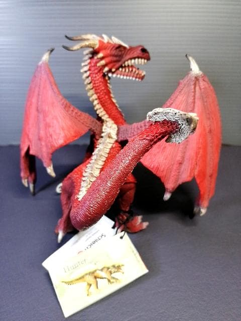 正規品タグ付き シュライヒ エルド ドラゴン (ウォリアー) 口開閉ギミック付き