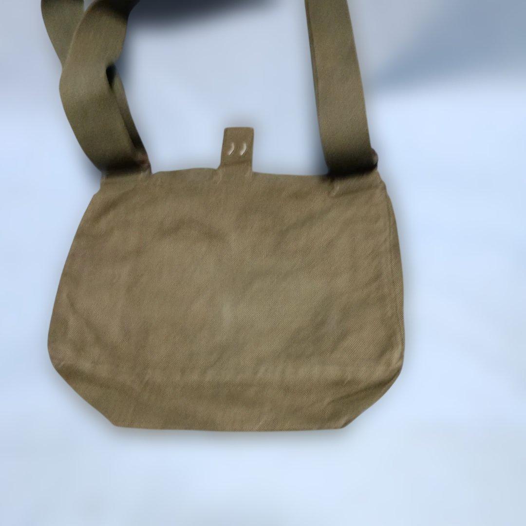 日本海軍陸戦隊雑嚢と水筒セット（実物)