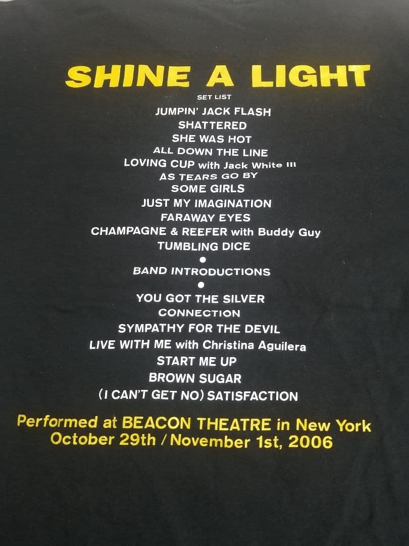 レア物!!ローリング・ストーンズ　SHINE　A light Tシャツ