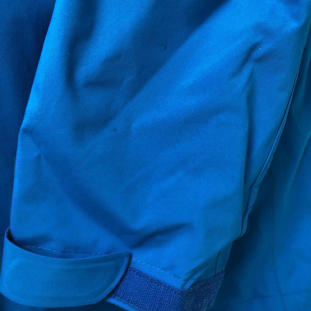 モンベルMストームパーカー青メンズ男性スキー防寒スノボー雪