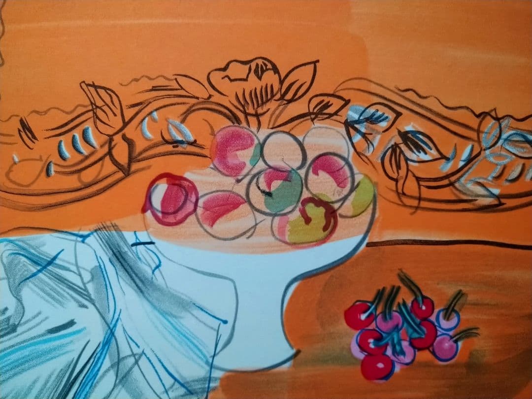 dラウル・デュフィのリトグラフ　画家への手紙より　本物保証