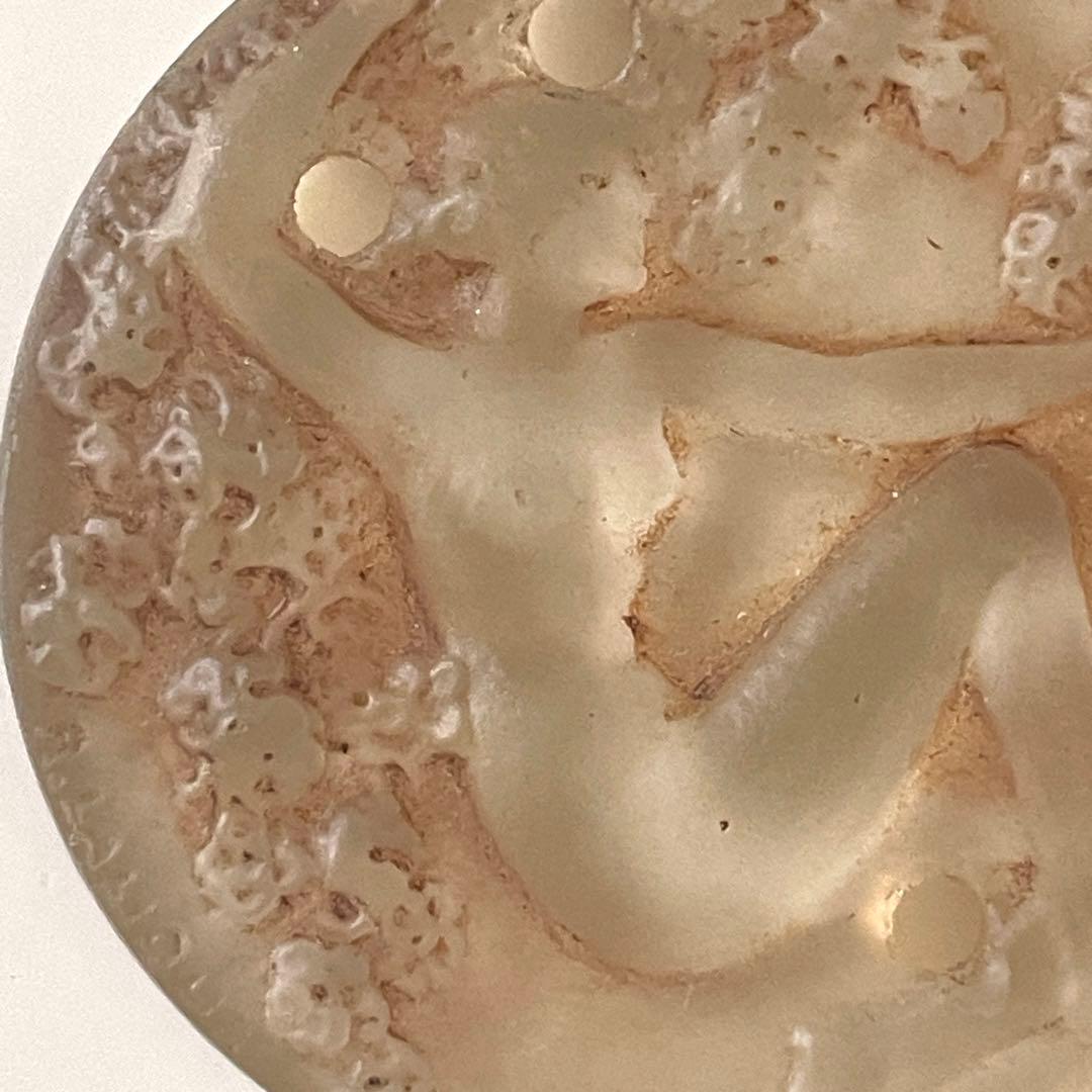 ルネ・ラリック メダリオン フィオレ パチネ彩色 ペンダント R.Lalique