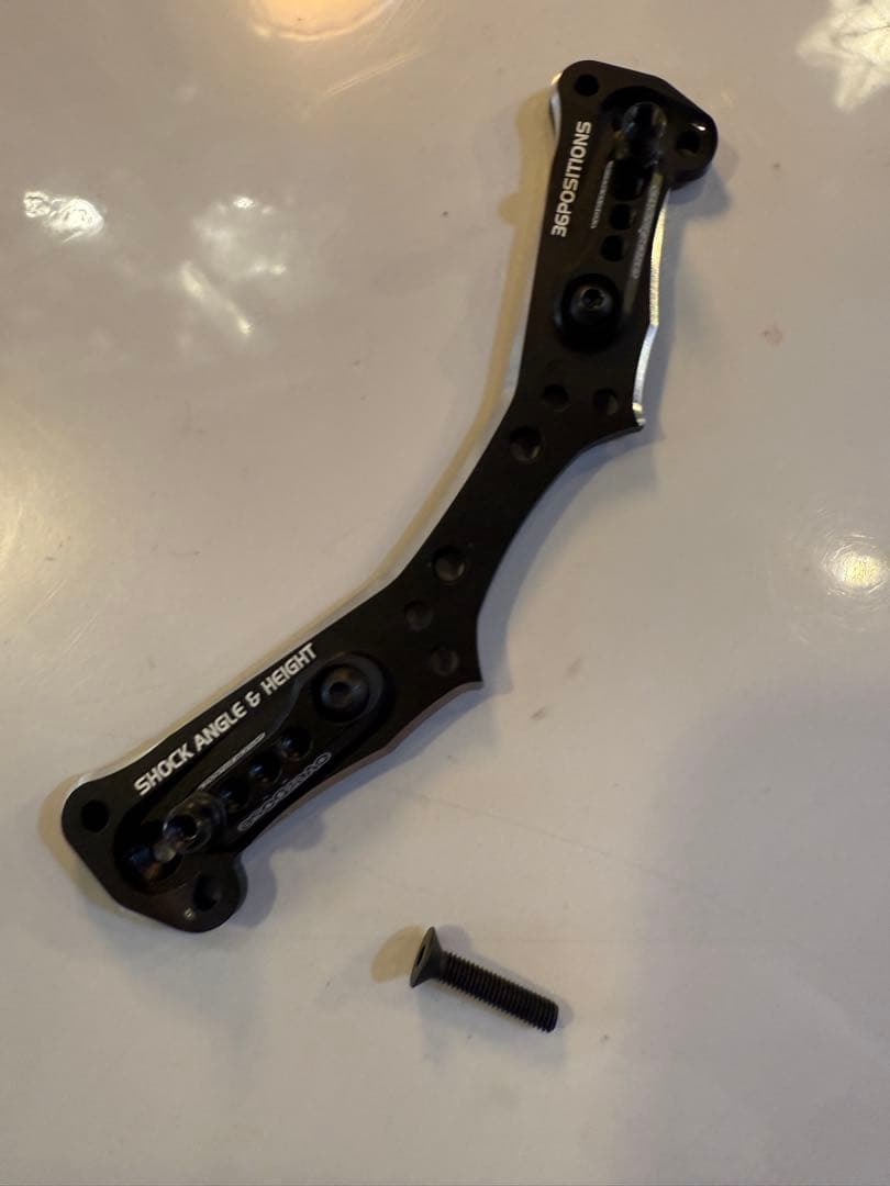 オーバードーズ アジャスタブルアルミリアショックタワー美品黒レア品