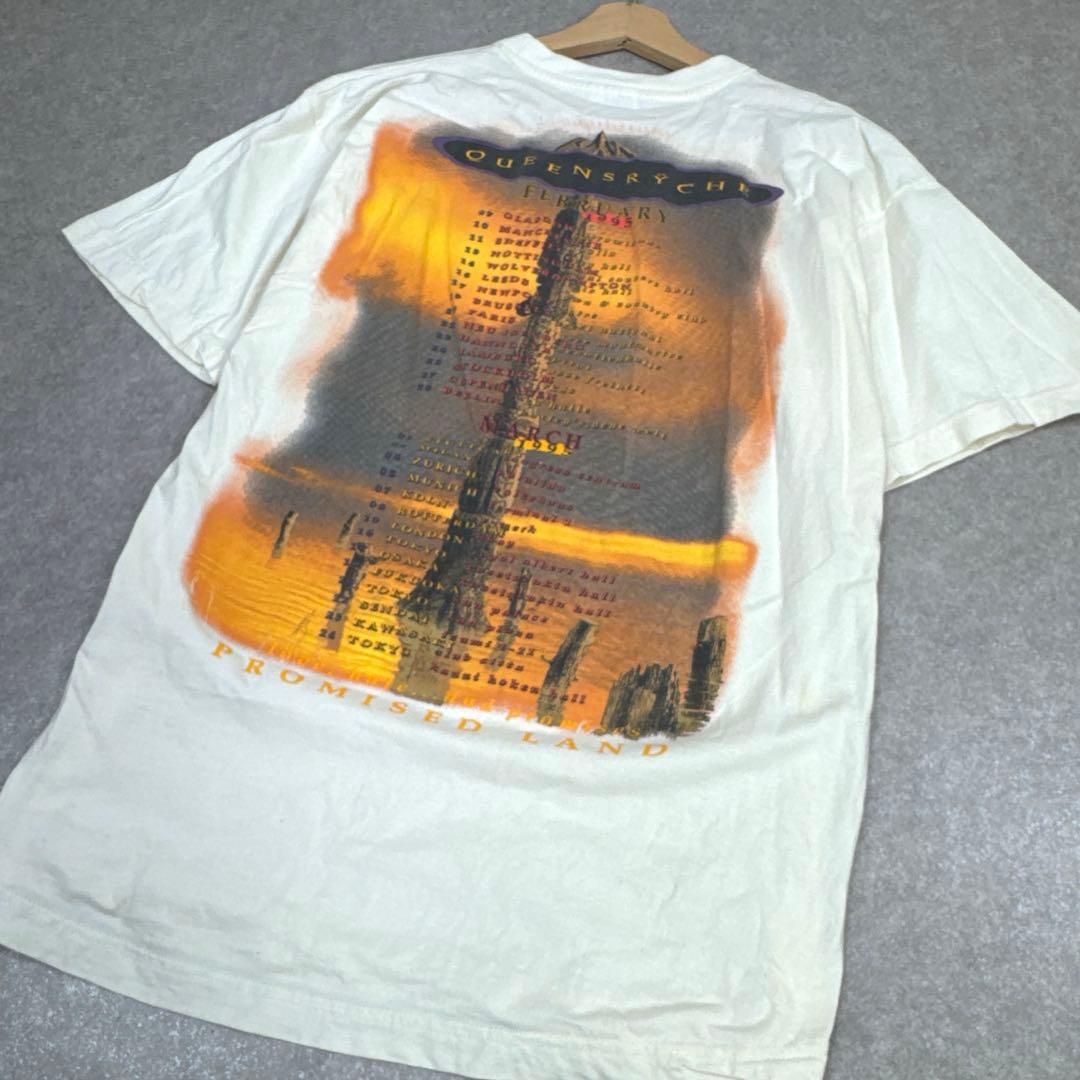 希少 90S QUEENSRYCHE ヴィンテージ バンドTシャツ 当時物 L