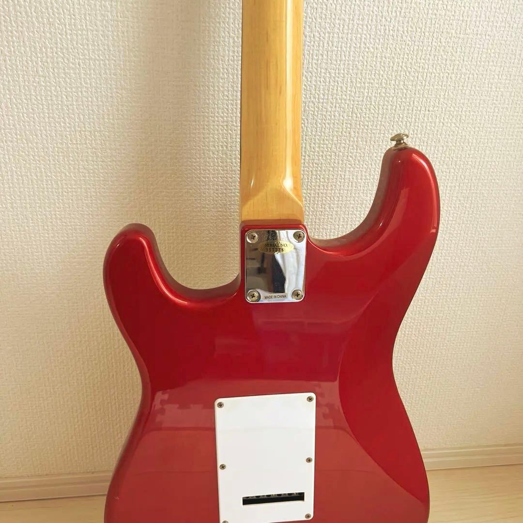 【たぁ様】BUSKER'S アーム付き エレキギター 赤 整備済み 島村楽器