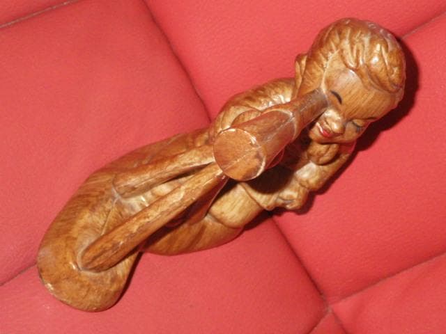 50’S★星空を見上げる子供★人形★ビンテージ★置物★天体観測★天文学★星座★