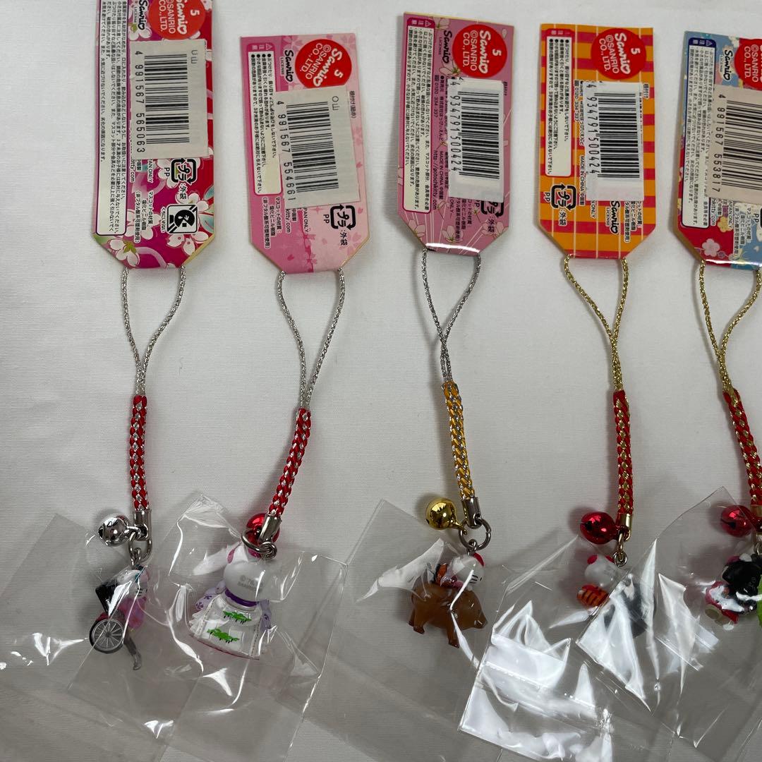 新品◆ハローキティ ご当地キティ 根付けストラップ 京都 17個セット◆匿名配送