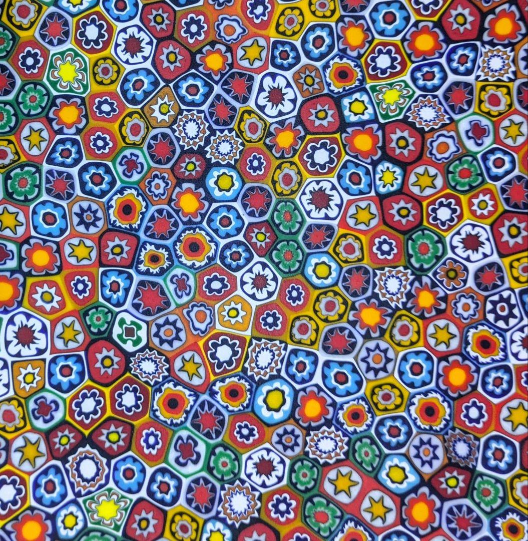 ベネチアングラス　ミルフィオリ　ムラーノ エルコーレモレッティ　ベネチアンガラス