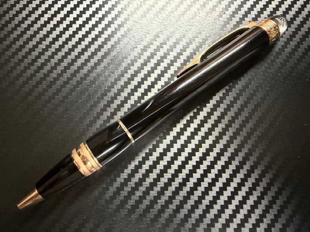 未使用に近い モンブラン スターウォーカー レッドゴールドレジン ボールペン