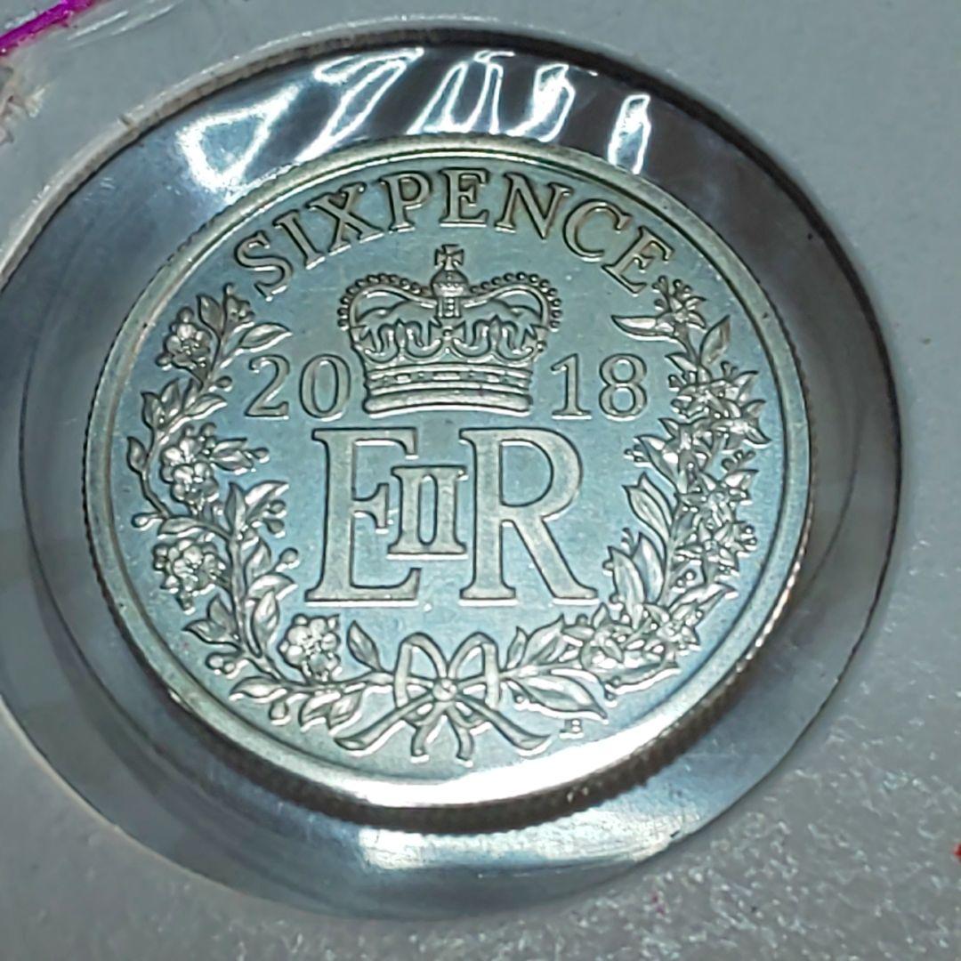 2018年 シックスペンス 記念銀貨925