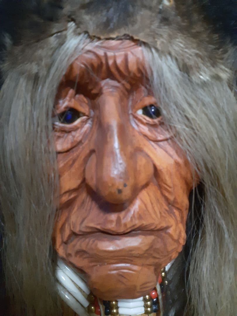 ヴィンテージ特大インディアン壁掛け