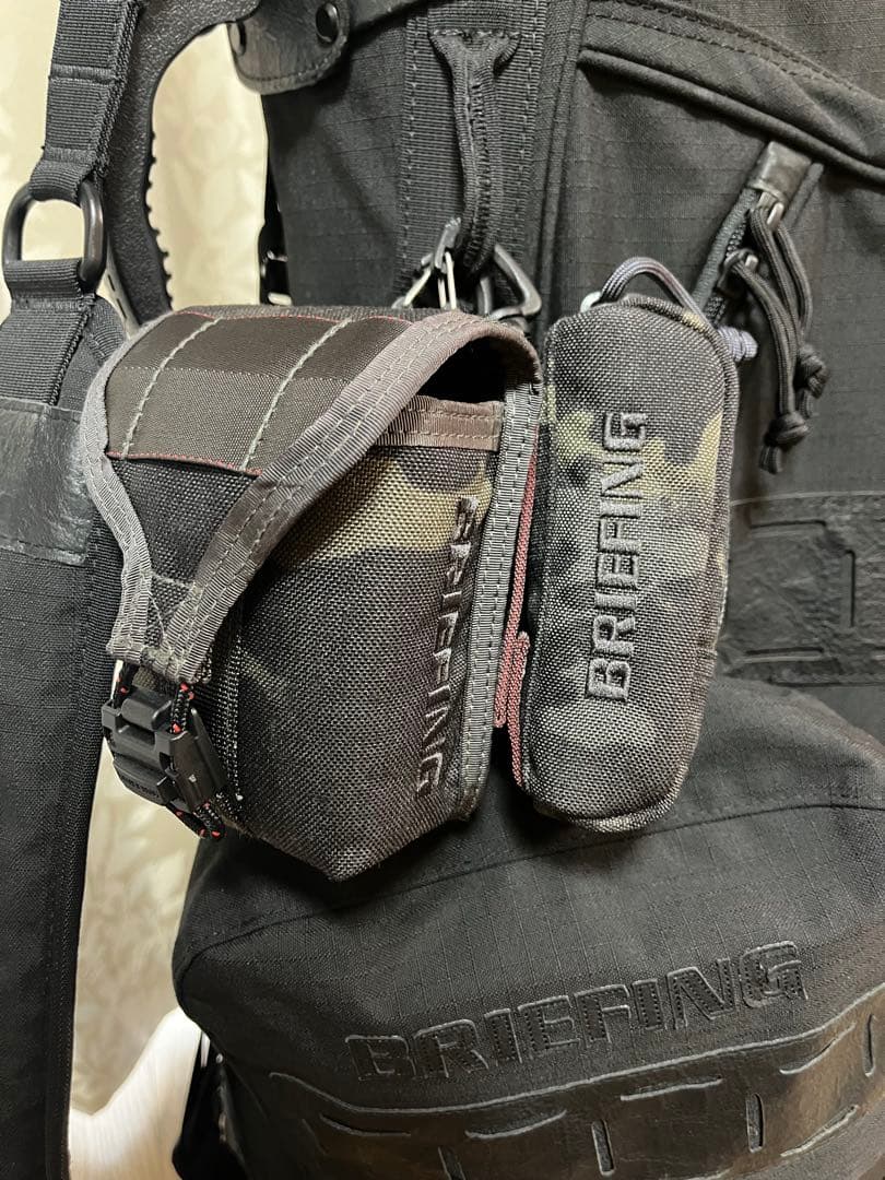 【美品】 BRIEFING ゴルフ ボールケース マルチカモブラック 迷彩