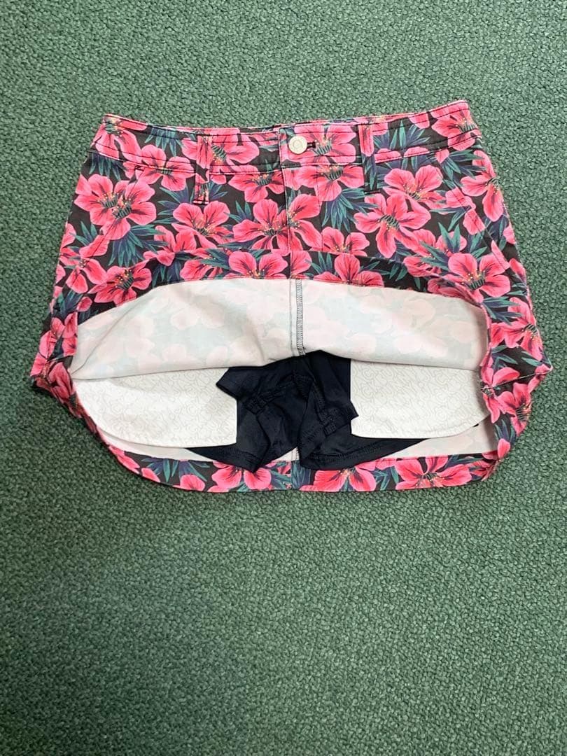 パーリーゲイツ　ゴルフ　セットアップ　ポロシャツ　スカート　S 花柄