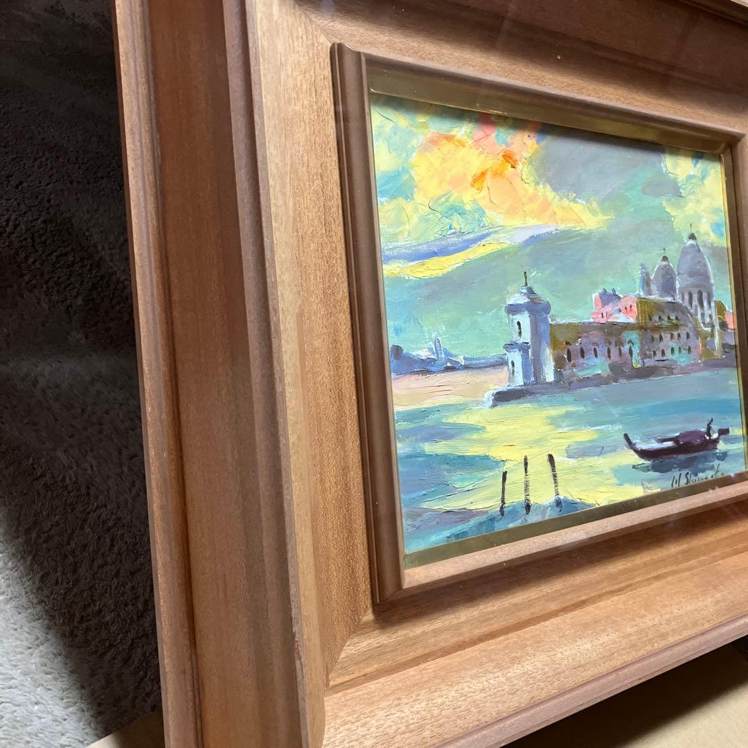 島関　實作　油絵「夜明けのヴェニス」