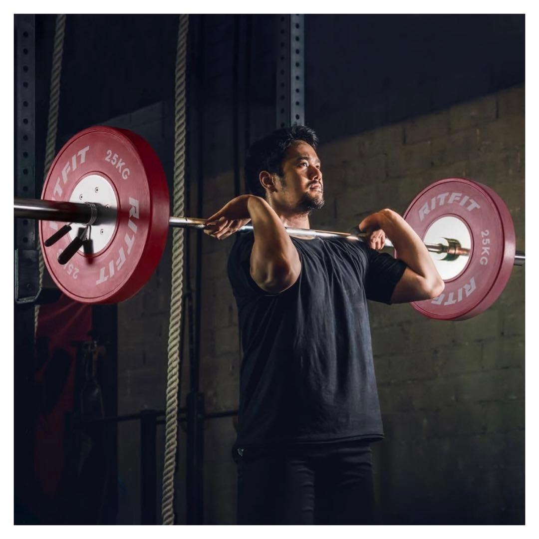 RITFIT 競技用バーベルプレート 高精度 ダンベルプレート シャフト