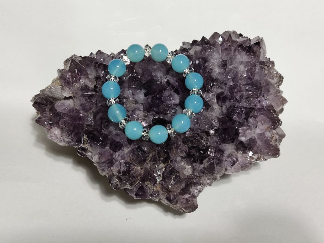 パワーストーン　天然石　アメジスト　クラスター　2.6kg　No.950