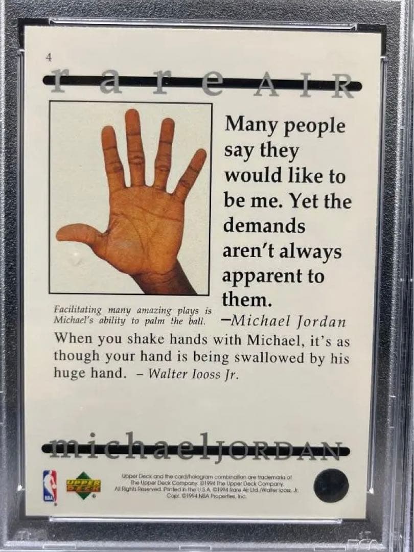 PSA10 rare Air マイケル ジョーダン / Jordan NBA