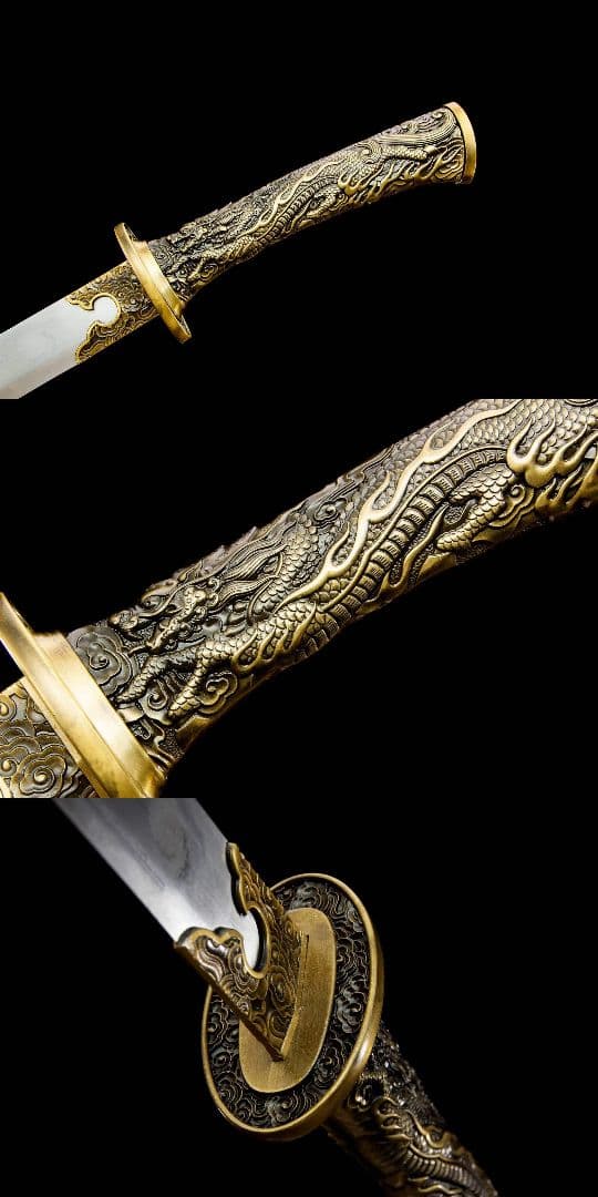 狂龍戦刀-高性能マンガン鋼 古兵器 武具　刀装具　日本刀　模造刀 居合刀