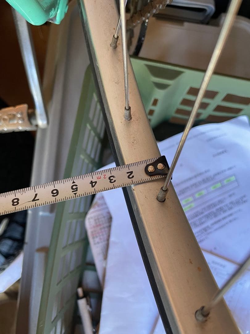 グレー スチールフレーム クロスバイク