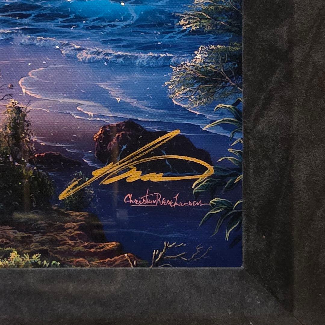 クリスチャンラッセン 版画　ベコニングライト　S　【美品】