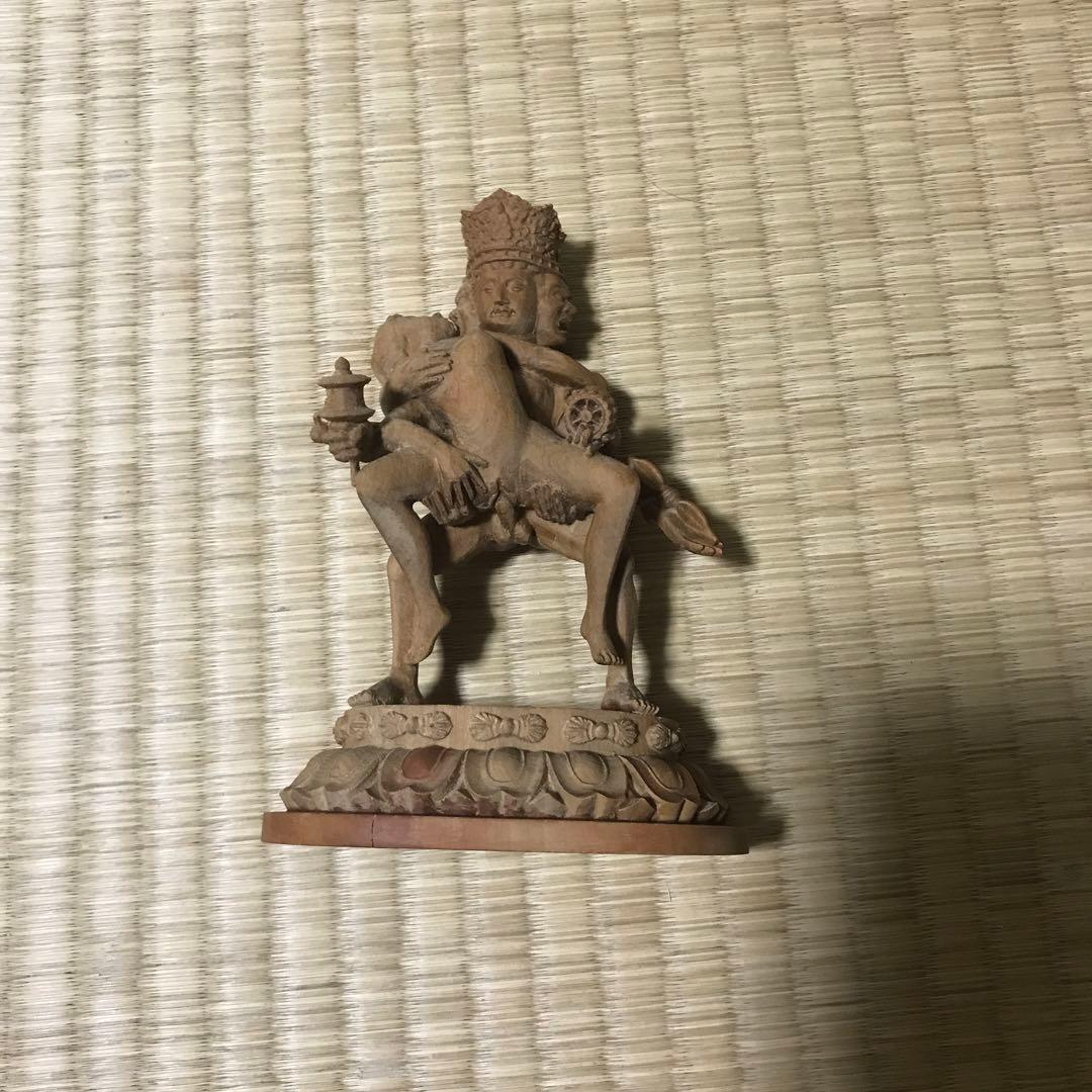 台付　チベット 仏教美術 歓喜仏 ヤブユム 男女両尊 男女合体尊 合体仏