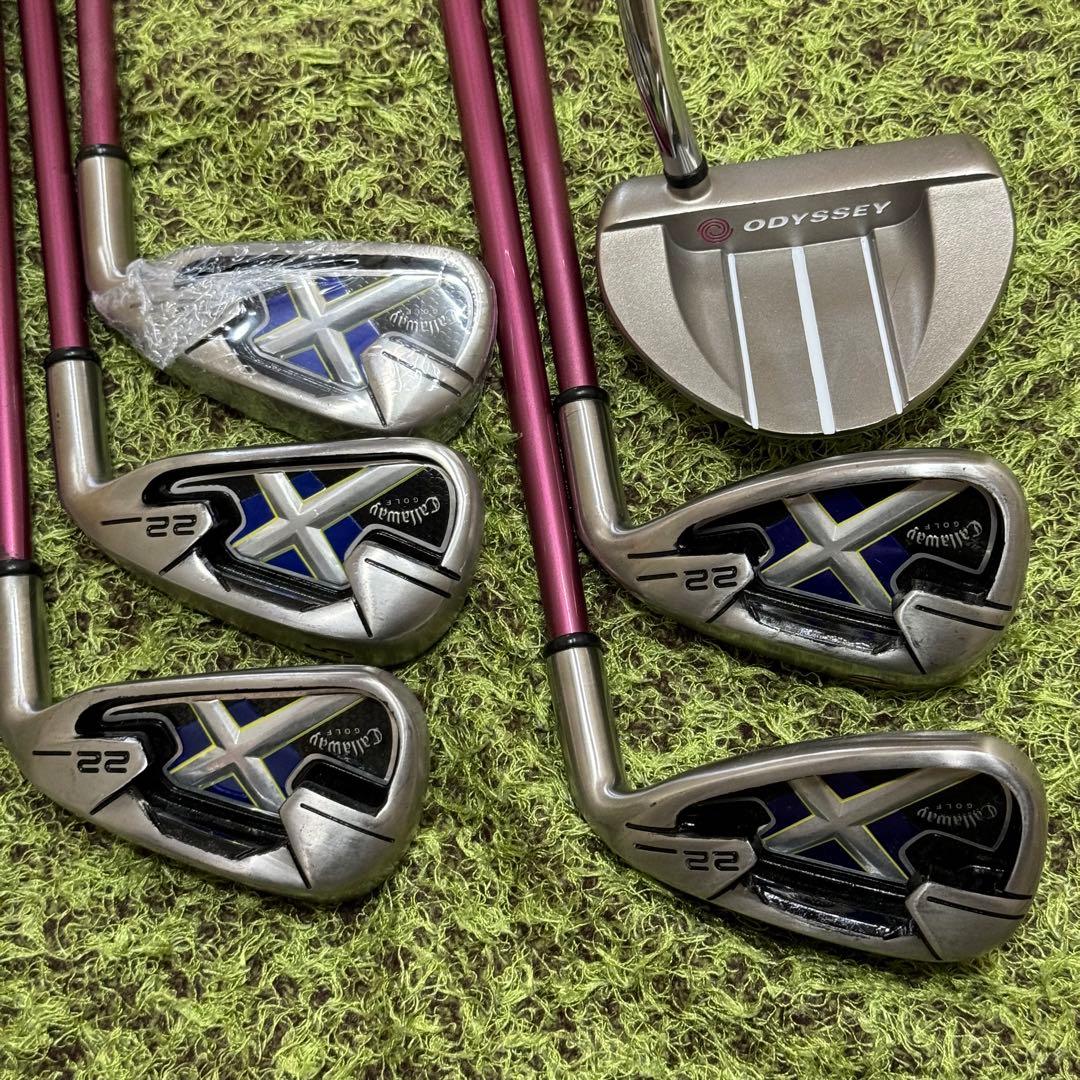 ❤️キャロウェイ本格セット⭐️飛ぶシャフトの名器Xシリーズレディース最強セット