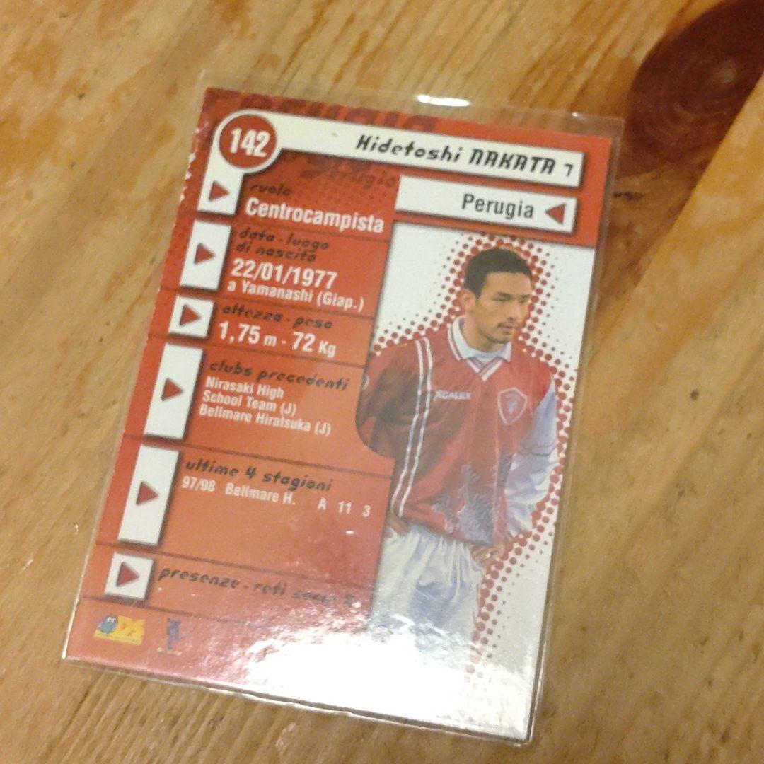 ds calcio 中田英寿 ペルージャ　インサートカード