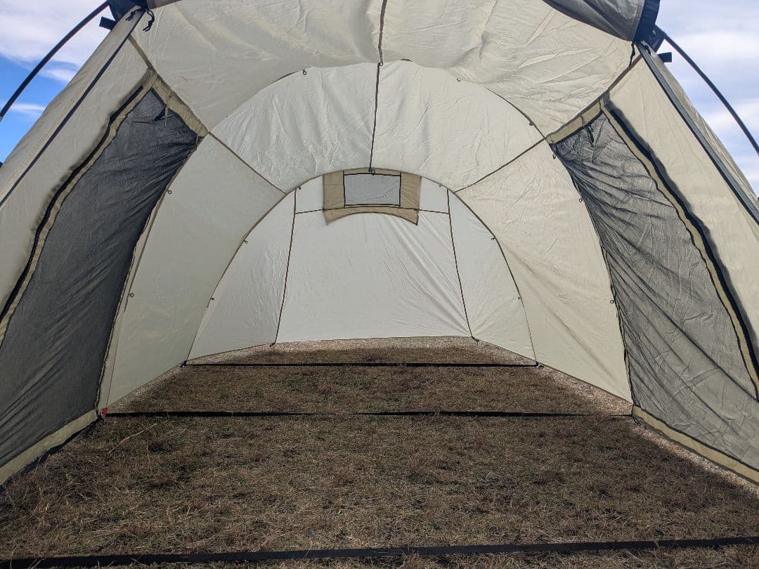 【美品】グリーンステージ　2ルームトンネルテント