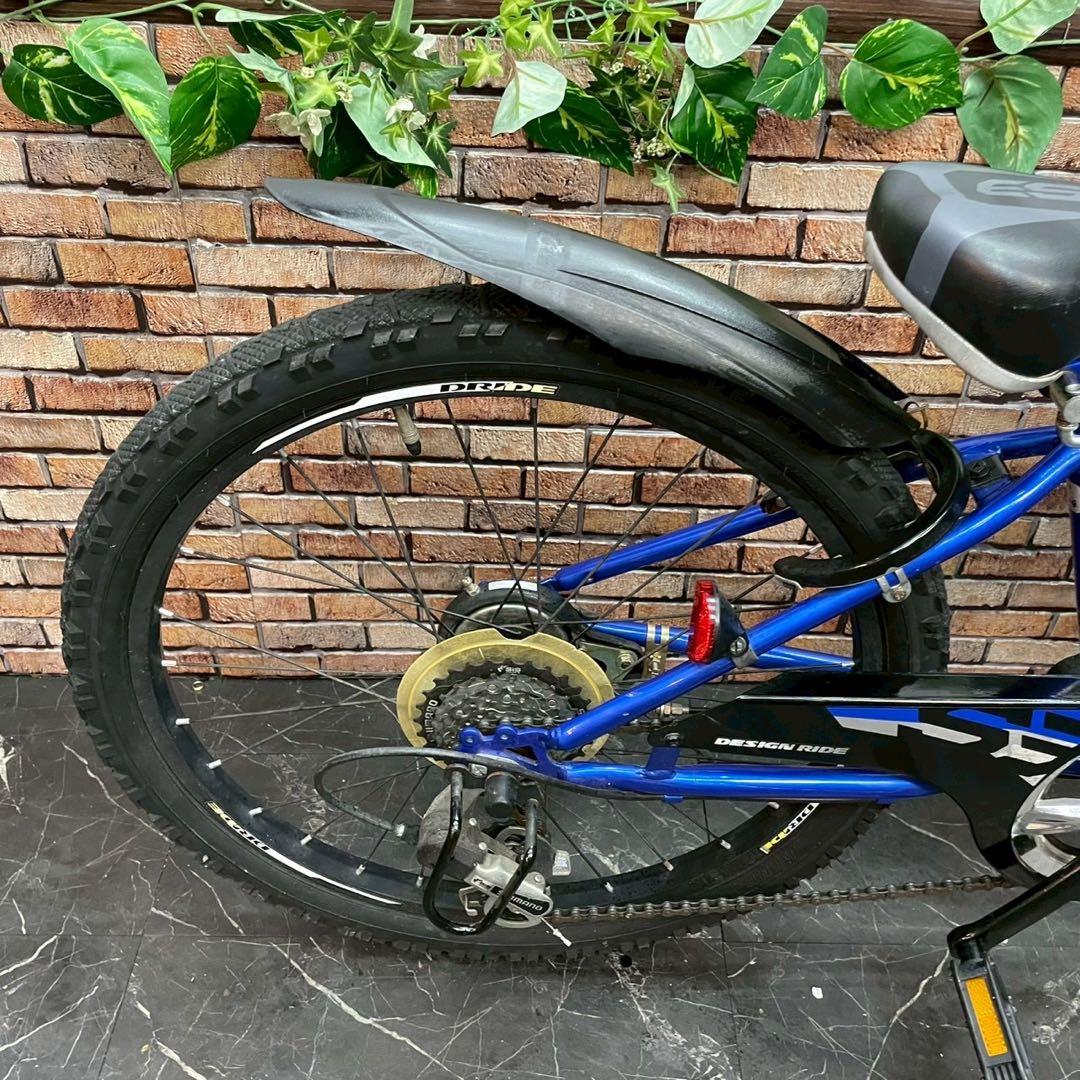 【99】子供用自転車 子供車 DRIDE ブルー 22インチ 変速付き