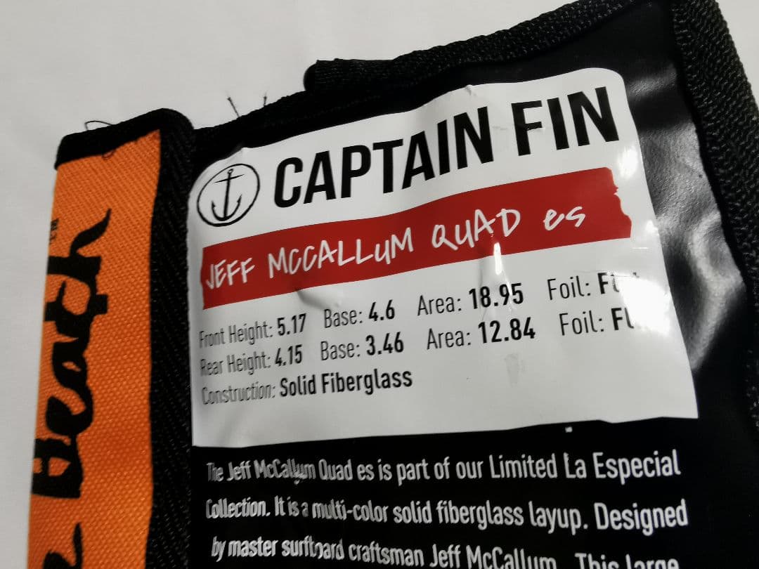 マッカラム フィン クワッド JEFF McCALLUM QUAD 5.17