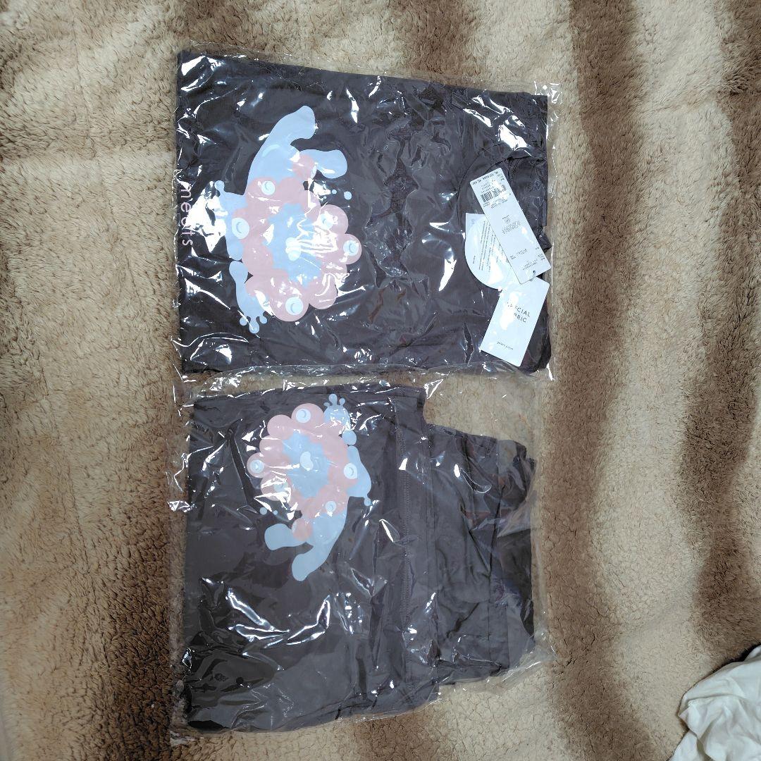 ミャクミャク　ジェラピケ　パジャマ上下セット　 Lサイズ グレー　メンズ