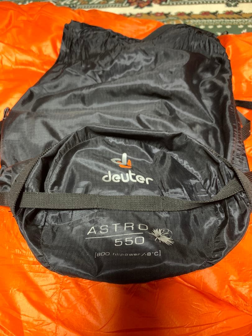 deuter ドイター　アストロ550ダウンスリーピングバッグ オレンジ