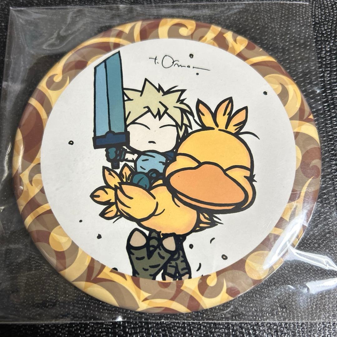 超激レア　天野喜孝　クラウド　チョコボ　BIG缶バッジ