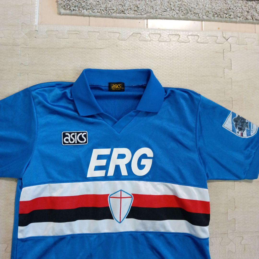 アシックスセリエAサンプドリアホームシャツＬサイズ