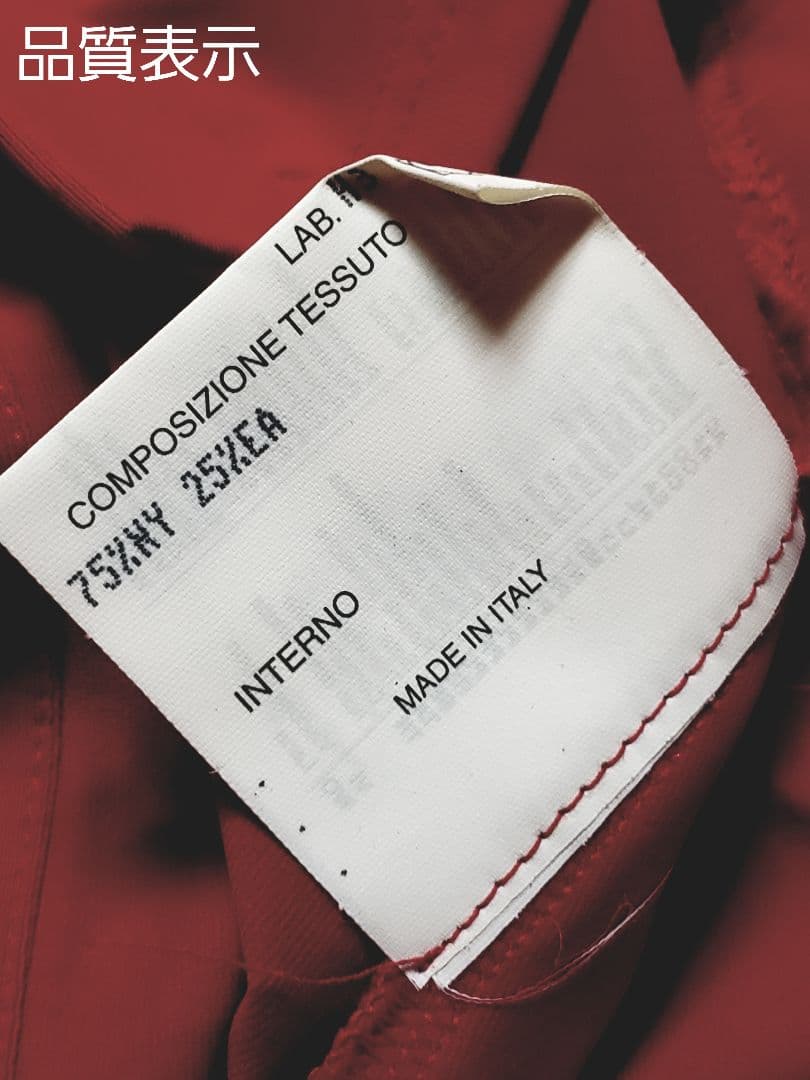 新品タグ付き■FENDI スポーツ半袖シャツ レッド