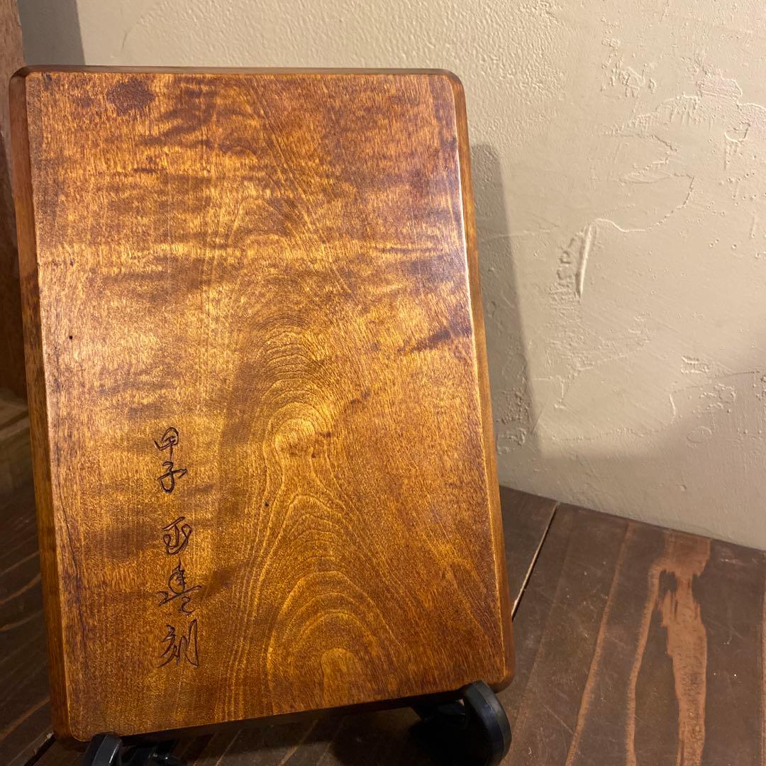 木彫り　お盆　骨董　古道具　置き物