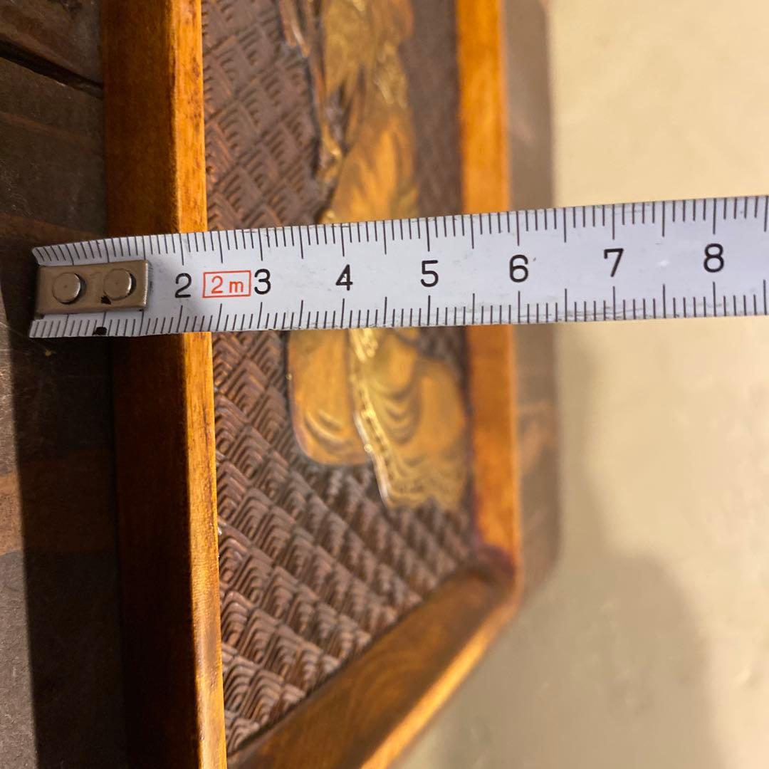 木彫り　お盆　骨董　古道具　置き物