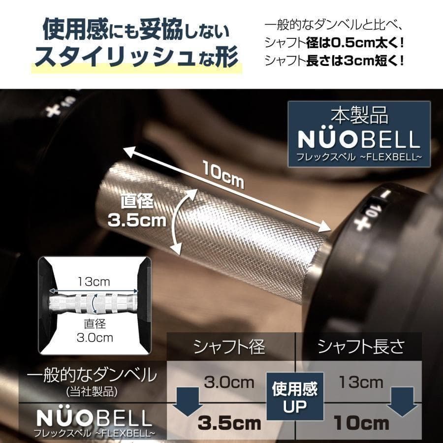 フレックスベル20kg 単品NUO正規代理店 可変式ダンベル 筋トレR1443