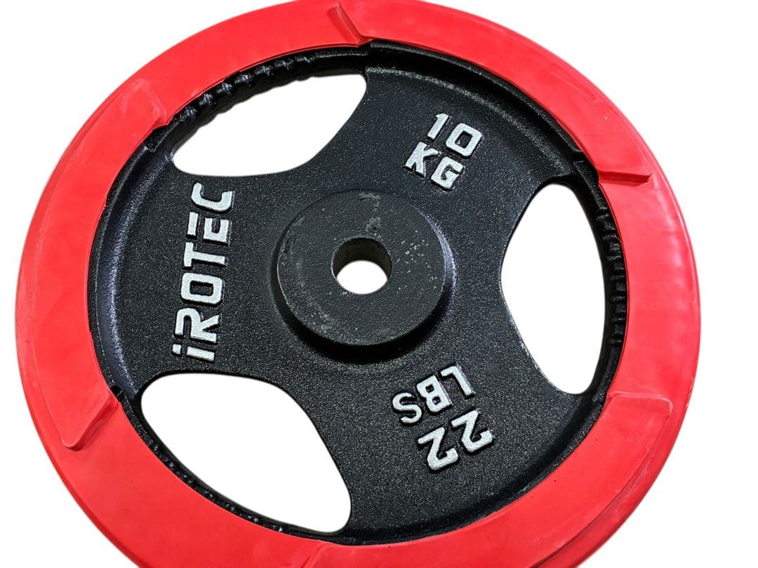 ◯iROTEC プレート 10kg ×2 バーベル 筋トレ