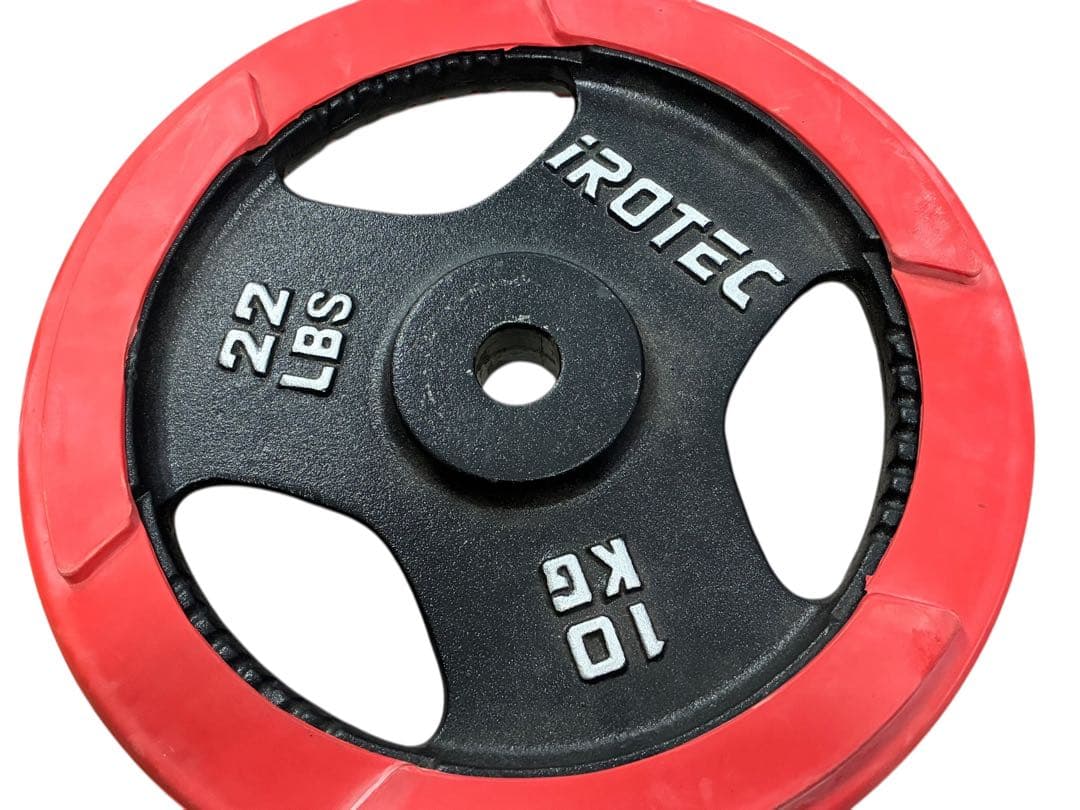 ◯iROTEC プレート 10kg ×2 バーベル 筋トレ