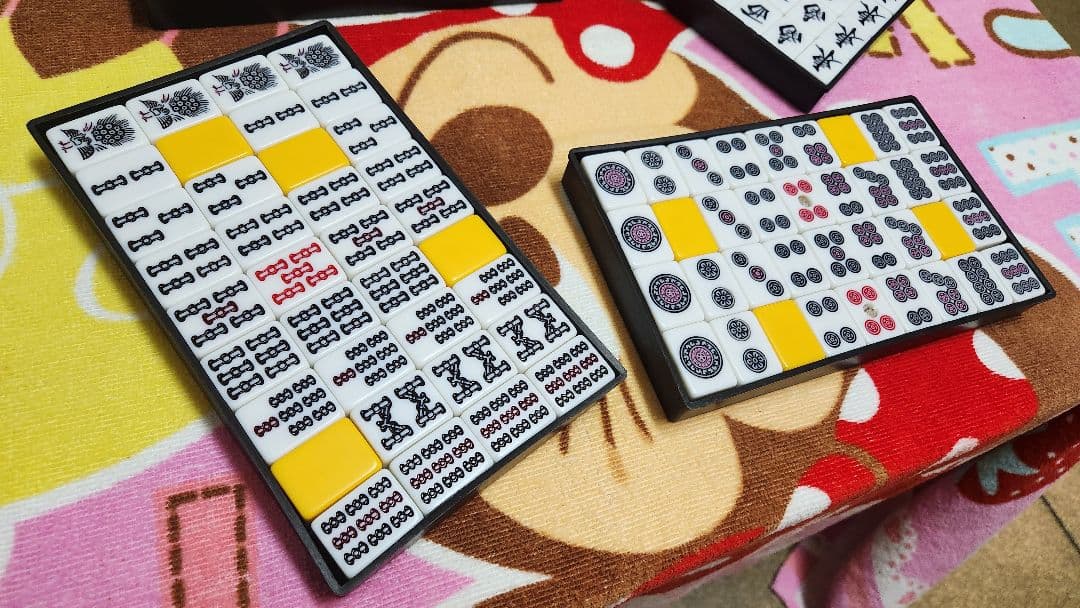 特大 麻雀牌一式 マージャンパイ 麻雀一式 Ｌサイズ まーじゃんぱい Lサイズ