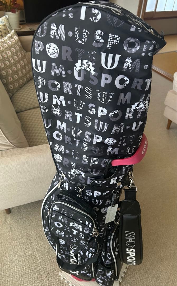 MU SPORTS MUユースポーツキャディーバック　8.5型　ロゴ柄