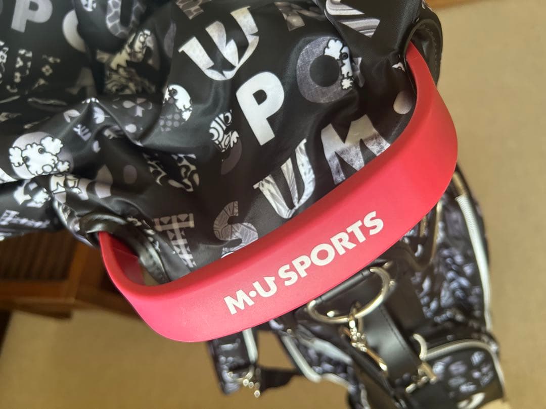 MU SPORTS MUユースポーツキャディーバック　8.5型　ロゴ柄