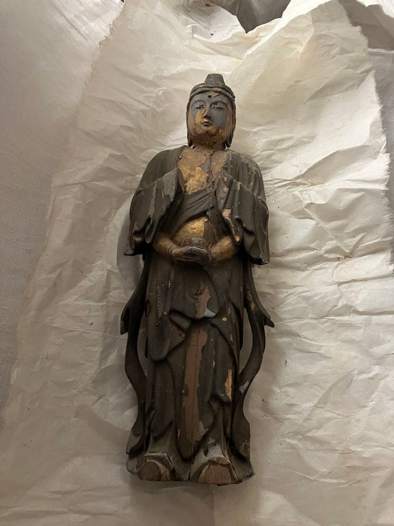 アンティーク　骨董　木彫　仏像　千手観音菩薩？　古美術