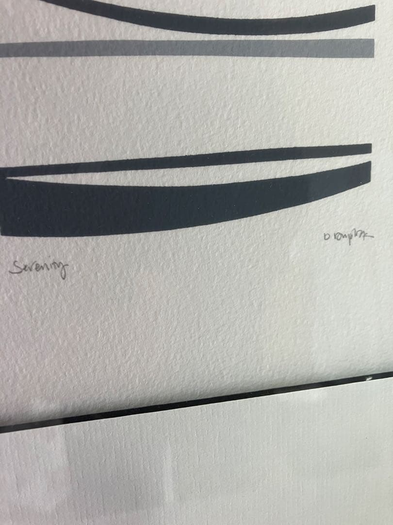 D. Dayan 抽象画 Straining 黒フレーム