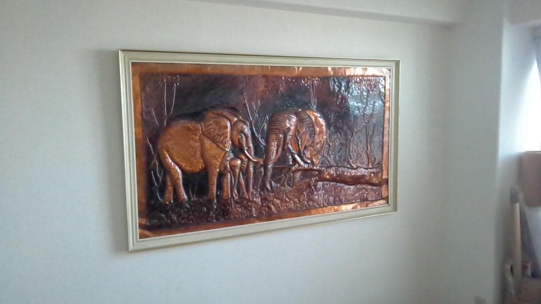 超大型銅版画（象の図　幅１６０ｃｍ・高さ９４ｃｍ）